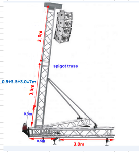<span class=keywords><strong>Tour</strong></span> de sonorisation Line Array de haute qualité, facile à installer, optimisant l'espace, très pratique, avec structure en treillis, structure de sonorisation - Product Image 3