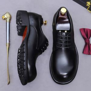 Proveedores de Diseñadores de Lujo de Primera Calidad, Zapatos Oxford de Cuero Vacuno Genuino para Hombre, para Bodas, Negocios, Vestir, Casuales - Product Image 6