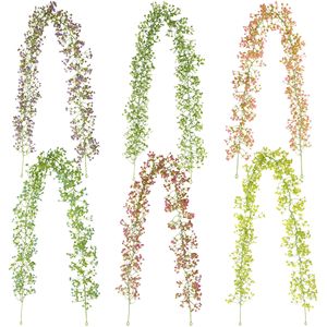 Guanyi - Planta Artificial Colgante de Lirio de los Valles, Decoración de Pared, Vegetación Artificial para el Hogar, Plástico, 480 cm - Product Image 1