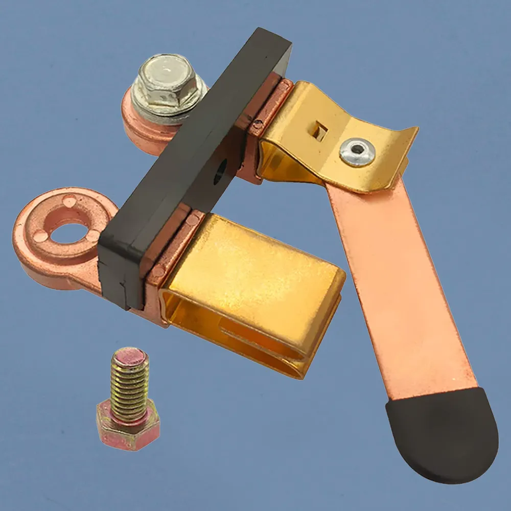 スイッチソケットリレーバッテリーマスターディスコネクトスイッチ用のカスタマイズされたリン青銅銅真ちゅうスタンピング部品