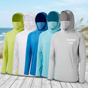 UPF 50 Fishing <b>UV</b> <b>Hoodie</b> Lightweight Breathable Unisex Sun <b>Protection</b> Polyester/Nylon Quick Dry Jersey Apparel - Product Image 4