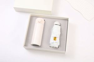 Ensemble d'entreprise optionnel : Bouteille d'eau isotherme à couvercle pop-up, parapluie pliable anti-UV UPF50+, emballage personnalisé avec logo, kit cadeau - Product Image 3