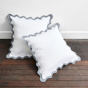 Funda de cojín de lino europeo festoneado de lino francés 100%, técnica tejida moderna para uso en el hogar, Hotel, Hospital, Navidad - Product Image 2