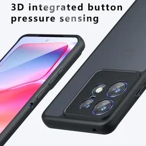 Pour <span class=keywords><strong>Moto</strong></span> Edge 50 60 Pro Fusion Stylus G56 G86 G35 G55 G85 Coque arrière antichoc mate de luxe robuste, protection anti-traces de doigts - Product Image 3
