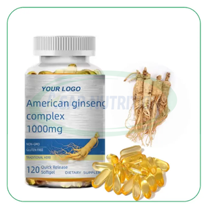 Ausreson Healthcare Suplemento Multivitamínico Ginseng Complex <span class=keywords><strong>1000mg</strong></span> Extracto American Panax Ginseng <span class=keywords><strong>Softgel</strong></span> Cápsula - Product Image 1