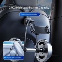 Soporte ajustable de altura para asiento deportivo de plástico, soporte trasero plano para reposacabezas, soporte fijo para teléfono móvil, iPad, ordenador, soporte colgante para coche.