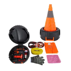 Reifenform-Auto-Notfall-Kits mit zusammen klappbarem Kegel
