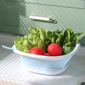 Foldable Plastic Washbasin Square Portable <b>Basin</b> For Household Travel Laundry Use - Product Image 3