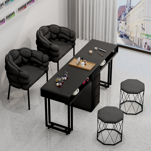 Ensemble de chaises de table de <span class=keywords><strong>manucure</strong></span> modernes, élégantes et nordiques Offre Spéciale le salon des ateliers d'ongles. - Product Image 2