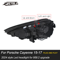 Faros Delanteros LED de Alta Calidad Estilo Matrix PDLS 2025 para Porsche Cayenne 958 2015-2017, Ensamblaje de Lámparas Delanteras Plug and Play de 2 Piezas