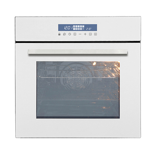 Oven panggang pizza koki turbo, panggang oven putih elektrik 60cm dinding bawaan 75L untuk roti dan kue - Product Image 1