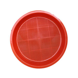 Cesta de drenaje de plástico redonda para el hogar, tamiz de plástico grande para limpieza de verduras, Cubo de tamiz redondo de drenaje ahuecado - Product Image 1