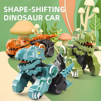 Voiture de sport dinosaure à friction, jouet transformable avec bouche et mains mobiles, en plastique ABS, échelle 1:87, pour enfants de 2 à 7 ans, TOPSKY TOYS, cadeau pour enfants