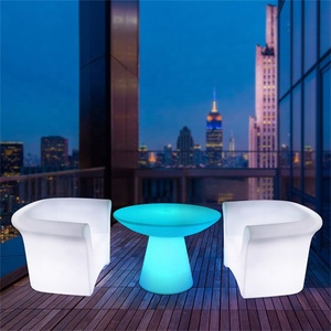 2021 Hot Selling Led Verlichte Nachtclub Tafel Modieus Barmeubilair Voor Thuishotel En Buitengebruik