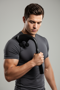 Pistola de Masaje de Percusión 2 en 1 con Mango Ergonómico Extensible y Desmontable, Pistola de Masaje Deportivo de Tejido Profundo con Mango Extraíble - Product Image 3