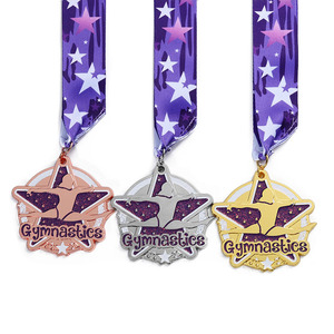 Metallo personalizzato a buon mercato <span class=keywords><strong>Usa</strong></span> oro ritmico ginnastica artistica medaglie - Product Image 2