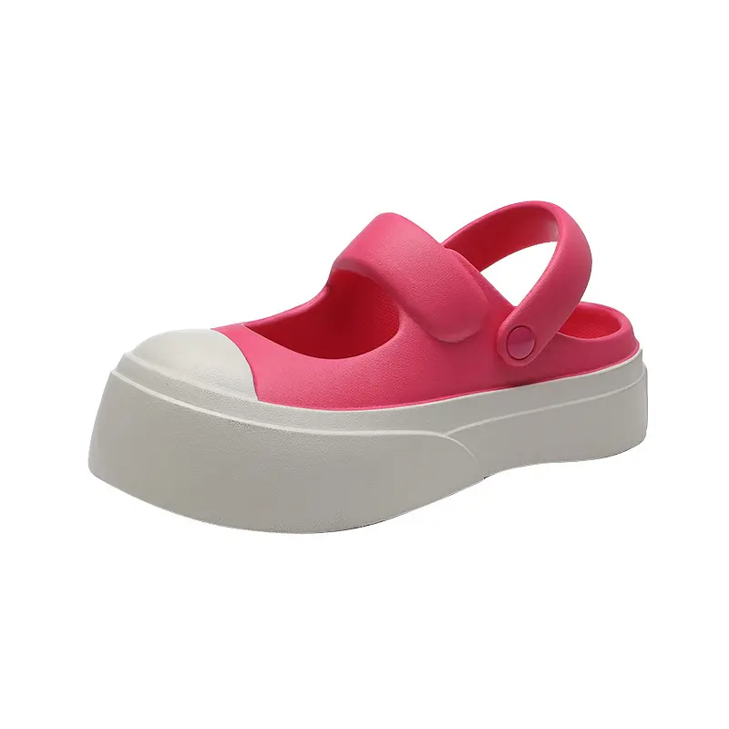 Mary Jane Schuhe Neue Hausschuhe Damen Sommer Single Schuhe tragen dicke Sohlen