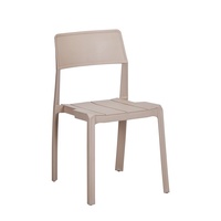 Vente directe d'usine, chaises de restaurant d'extérieur empilables au design simple, chaise de salle à manger de luxe pour le loisir