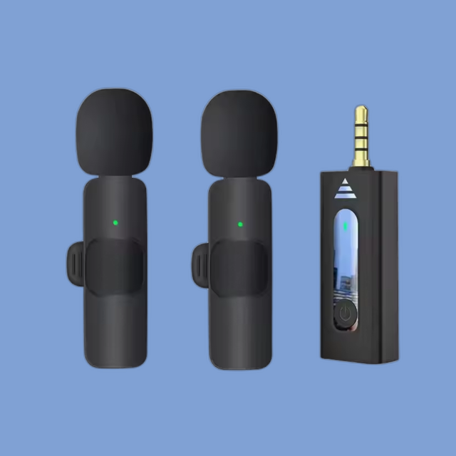 New K35 Mini Micro Clip Lavalier Collar Lapel Wireless Microphone for Mobile Phone Camera Vlogging Live Stream with 3.5mm Jack