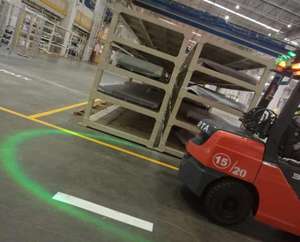 포크 리프트 아크 안전 라이트 LED 포크 리프트 안전 경고등 아크 빔 패턴 - Product Image 3