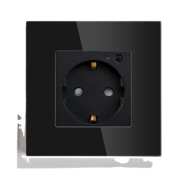 Automation Wifi Socket in Wall Smart Switch Socket Wholesale EU Standard Smart Home 16A Plug with Socket AC 110V-250V(50HZ/60HZ)