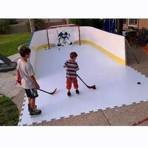 Pista de patinaje sobre hielo Fácil de instalar y quitar Pista de hielo sintética Instalación rápida y fácil para niños