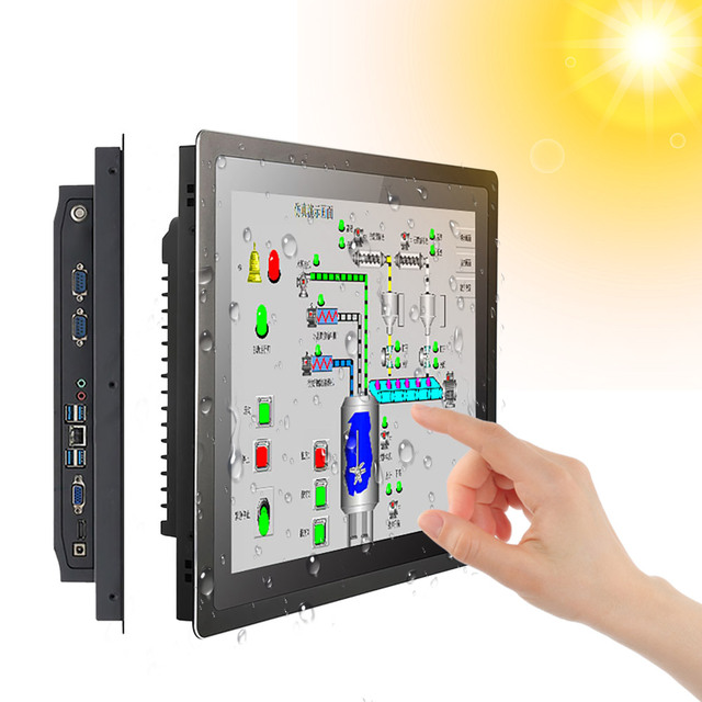 IP65 Waterproof Industrial Touch Screen PC ARM RK3568 Android 13/Linux Debain 12 15 17 19 21.5 23.6 Inch Industrial Panel PC