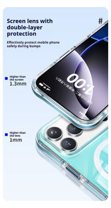 Soonleader IMD Star di lusso Laser gradiente di colore Wireless ricarica magnetica trasparente <span class=keywords><strong>Cover</strong></span> del telefono <span class=keywords><strong>cellulare</strong></span> per iPhone 17 Pro Max - Product Image 6