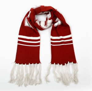 Op maat gemaakte groothandels fan-sjaals; hoogwaardig design fansjaal voor ondersteuning en aanmoediging; gebreide neksjaal promotie hete aanbieding - Product Image 4