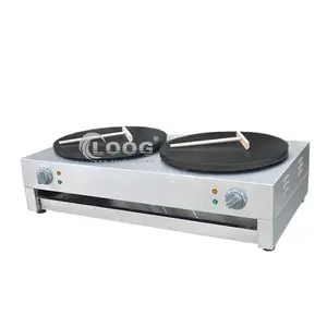 High Efficient 6000W Double Head Industrial Pancake Maker/Electric Commercial Crepe Cooker