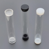 Tube d'emballage PC extrudé transparent personnalisé, tubes conteneurs OEM avec capuchon à pression pour promotion, affaires, shopping, etc.