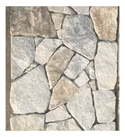 प्राकृतिक ढीला पत्थर लिबास सफेद मोती क्वार्टजाइट दीवार Cladding के लिए पट्ट