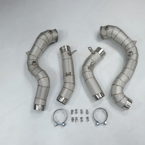 ดาวน์ไปป์ปี 2018 สำหรับ Mercedes-Benz W213 E63 E63S AMG M178 4.0T พร้อมแผ่นกันความร้อน - Product Image 1