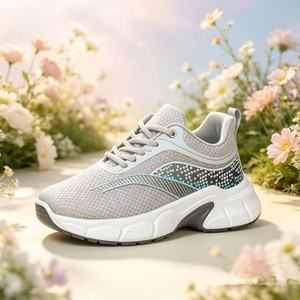 <span class=keywords><strong>Zapatillas</strong></span> Deportivas de Primavera para <span class=keywords><strong>Mujer</strong></span>, Ligeras, Antideslizantes, Transpirables, con Cordones de Malla, en Existencia, Entrega Rápida - Product Image 2