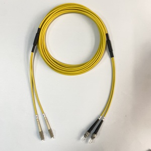 PVC铠装单模双芯光纤跳线 4mm 粗黄色 UV打印机照相机 LC to LC-FC-SC - Product Image 6