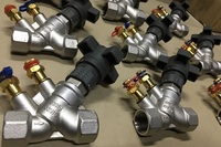 Vanne d'équilibrage manuelle en acier inoxydable 304, taille de port 3/4 po, pour le contrôle de la pression de l'eau
