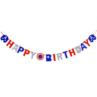 Bannière de décoration pour fête d'anniversaire du Jour de l'Indépendance américaine, avec motifs Feux d'artifice, Amour, Pentagramme, Étoile des États-Unis, Triangle étoilé, Vente en gros
