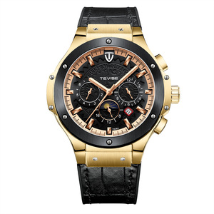 Montres-bracelets automatiques en acier inoxydable haut de gamme avec logo personnalisé pour femmes et hommes, étanches, pour hommes - Product Image 3
