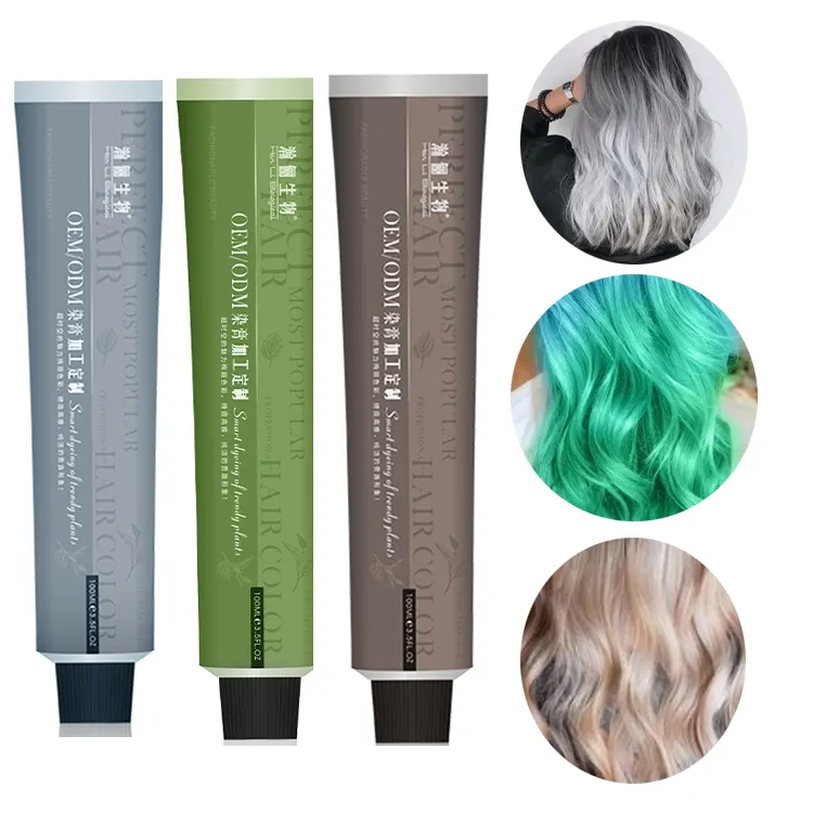 Dye Hair Colour Ecologic Anti-allergy Permanent Hair Dye Color Brown Hair Color Customized Logo