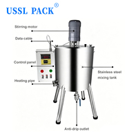 Mélangeur à température contrôlée pour aliments visqueux LT-15L, machine de remplissage à piston pour gloss, huiles essentielles, pâtes, avec fonction de mélange et de remplissage chauffé