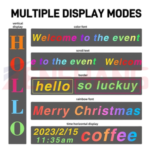 Điện thoại di động wifi App lập trình RGB đầy đủ màu sắc cửa hàng quảng cáo điện <span class=keywords><strong>LED</strong></span> đăng trong nhà 6 mét pixel kỹ thuật số biển hiển thị - Product Image 3