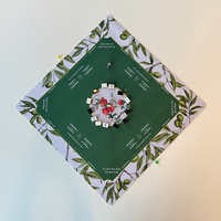 Tapis de Mahjong pour jeux de table, base en caoutchouc antidérapante, durable, pliable, accessoire de voyage pour soirée de jeu, tuiles de Mahjong