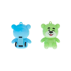 Coche de Juguete de Oso Colorido, de Plástico, con Mecanismo de Retroceso, Vehículo de Fricción para Niños, Juguetes Sorpresa en Huevo - Product Image 3
