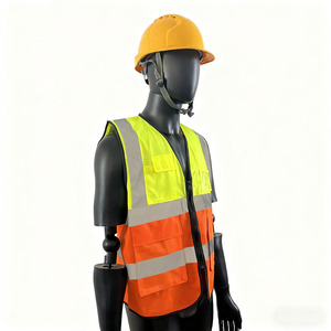 Gilet de sécurité réfléchissant haute visibilité avec poches pour la construction, l'<span class=keywords><strong>inspection</strong></span> sanitaire, l'ingénierie - Product Image 4