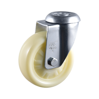 Roda Putar Industri VIMA Durable 3-5 Inch Besi Polipropilena PP Tugas Berat dengan Rem Bantalan Bola Ganda Beban 300kg