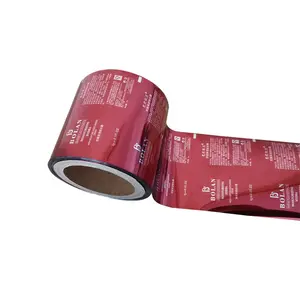 Factory Wholesale High Quality Aluminum Foil Laminated Plastic Cosmetic Film Roll For Cream Sachet Packing Film