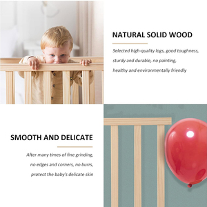 Montessori-Barrière de sécurité <span class=keywords><strong>en</strong></span> <span class=keywords><strong>bois</strong></span> pliable pour bébé, porte d'escalier portable pour enfant - Product Image 3