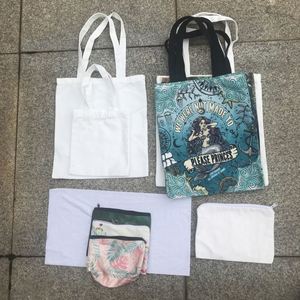 Bolsas de tela largas 100% poliéster al por mayor, 34*40cm, para sublimación, grosor medio, blancas, para manualidades DIY y decoración en blanco - Product Image 3