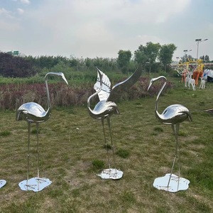 Sculture Moderne in <span class=keywords><strong>Acciaio</strong></span> Inossidabile, <span class=keywords><strong>Aquila</strong></span> Artificiale da Esterno, Ornamenti per Giardini e Parchi - Product Image 3