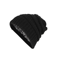 Gorros Unisex Personalizados al por Mayor con Logotipo, Gorro de Punto Grueso con Forro Polar, Térmico, Cálido, Informal, de Gran Tamaño, para Invierno